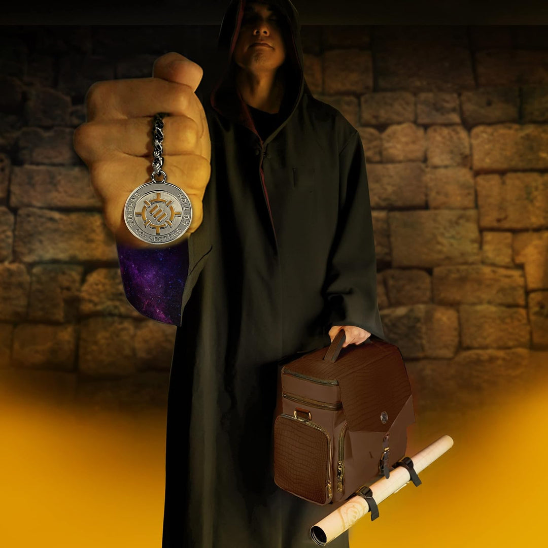 ENHANCE Tabletop RPG-Tasche des Abenteurers, Sammleredition - DND-Tasche mit Tabletop-Miniaturen-Auf