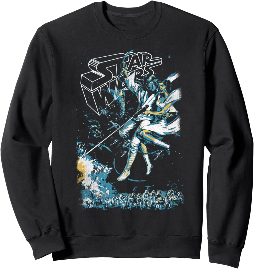 Star Wars Leia & Luke To Save The Day Poster Sweatshirt