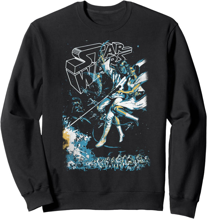 Star Wars Leia & Luke To Save The Day Poster Sweatshirt