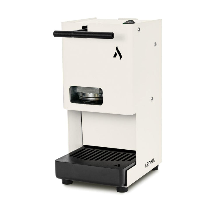 Aroma E.GO Kaffeepadmaschine für ESE-Pads 44 mm (weiss), Weiss