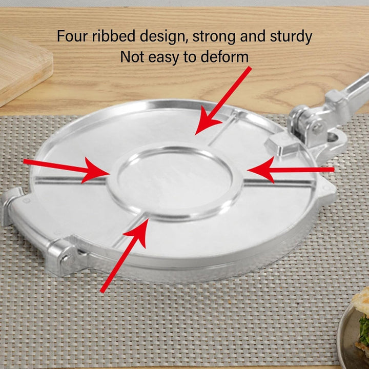 Tortilla-Presse, Tortilla-Maker, Manuelle Roti-Maker-Teigpresse, Quesadilla-Maker, Aluminiumlegierun