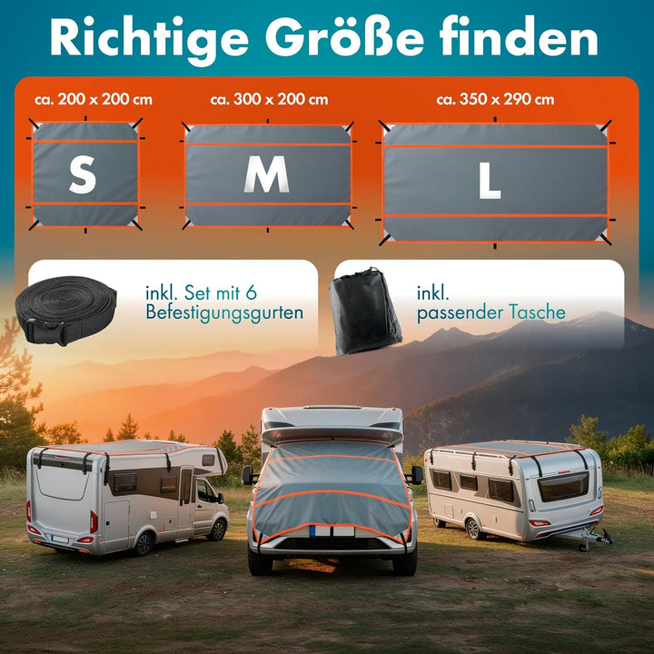 WALSER Hagelschutz Abdeckplane Wohnmobil/Wohnwagen, Hagel-Wohnmobilabdeckung Perma Protect, Hagelsch