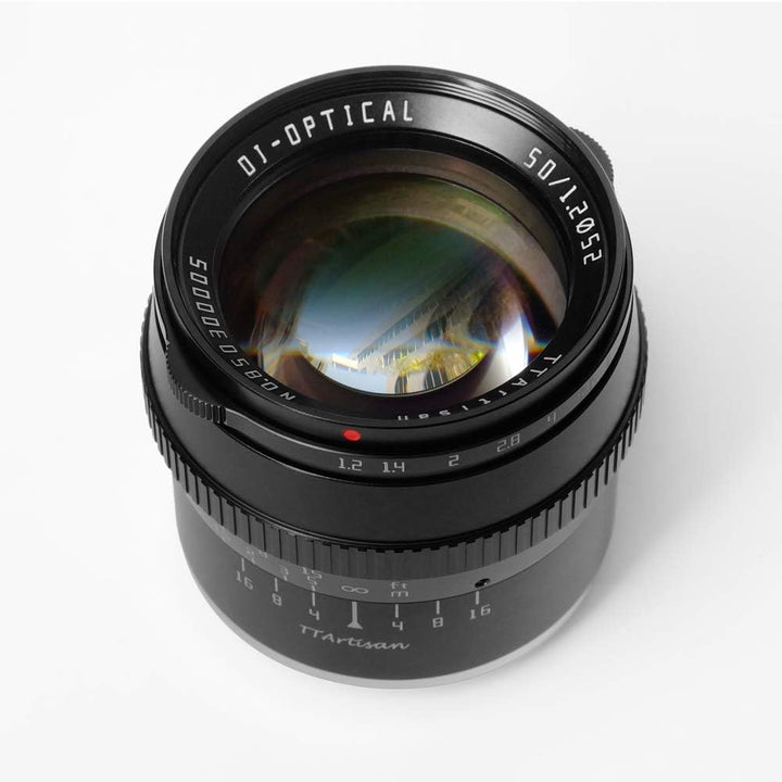 TT Artisan 50mm F1.2 APS-C Objektiv Anschluss Sony E Mount Black Manueller Fokus optischer Aufbau 11