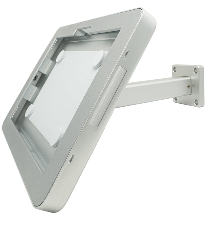System-S Wand Tisch Halterung abschliessbar 90° für Microsoft Surface Pro 7 Pro 3 Pro 4 12.3 in Grau