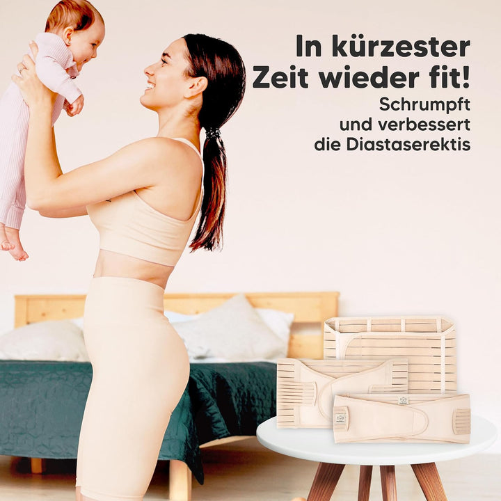 KeaBabies Revive 3 in 1 Postpartum Gürtel für Damen - Bauchgurt nach Geburt Kaiserschnitt, Rückbildu