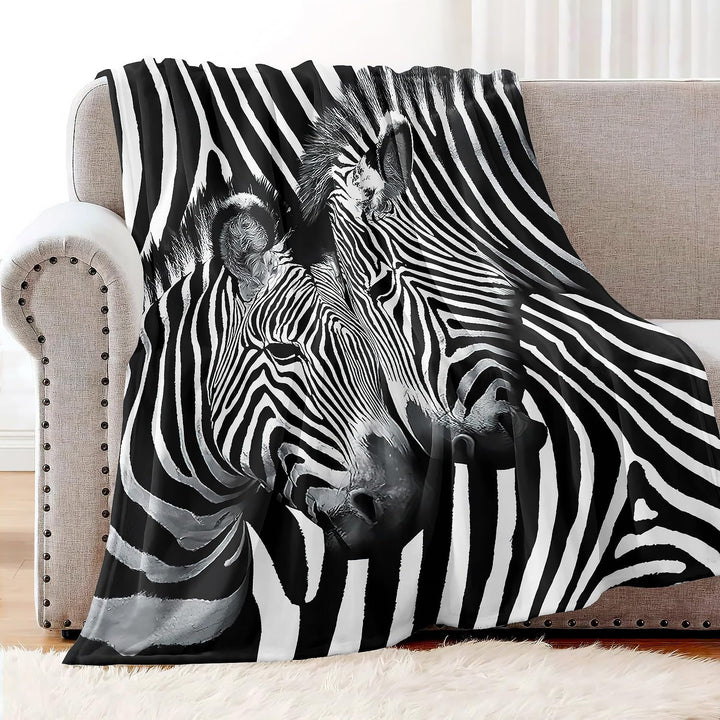 YISUMEI Decke 150x200 cm Kuscheldecken Sanft Flanell Weich Fleecedecke Bettüberwurf Zebra 150 x 200