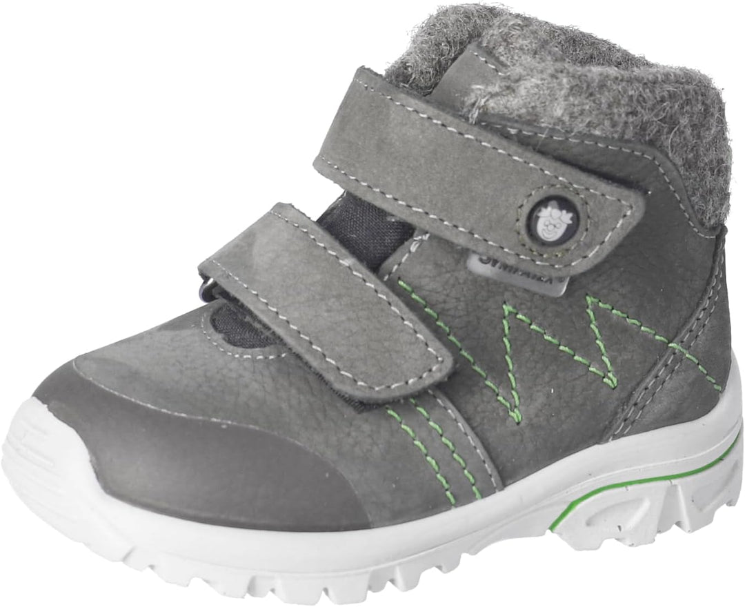 RICOSTA Mädchen und Jungen Lauflernschuhe Dario, WMS:Mittel,Sympatex 23 EU Weit Grün 590, 23 EU Weit