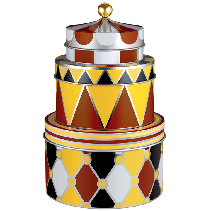 Alessi Circus| MW31S3 - Allzweckbox Design, Weissblech, 13.00 x 19.50 x cm Set mit 3 Schachteln, Set