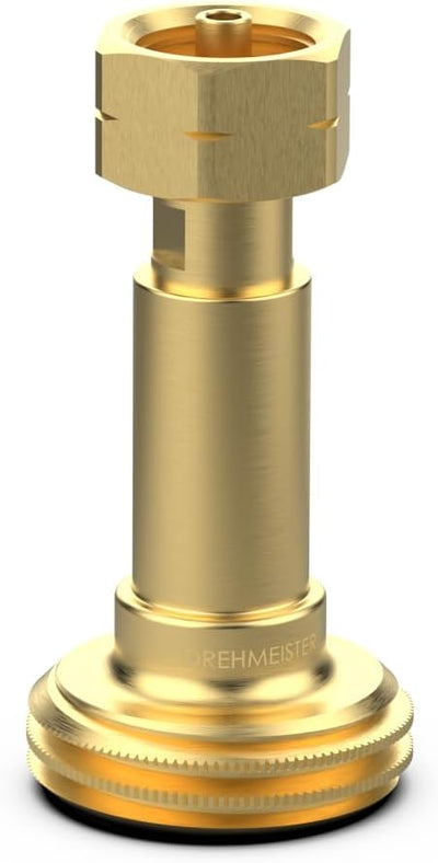 Drehmeister Acme Tankadapter zum Befüllen von Gasflaschen mit W21,8 x 1/14 LH Gewinde (z.B. französi