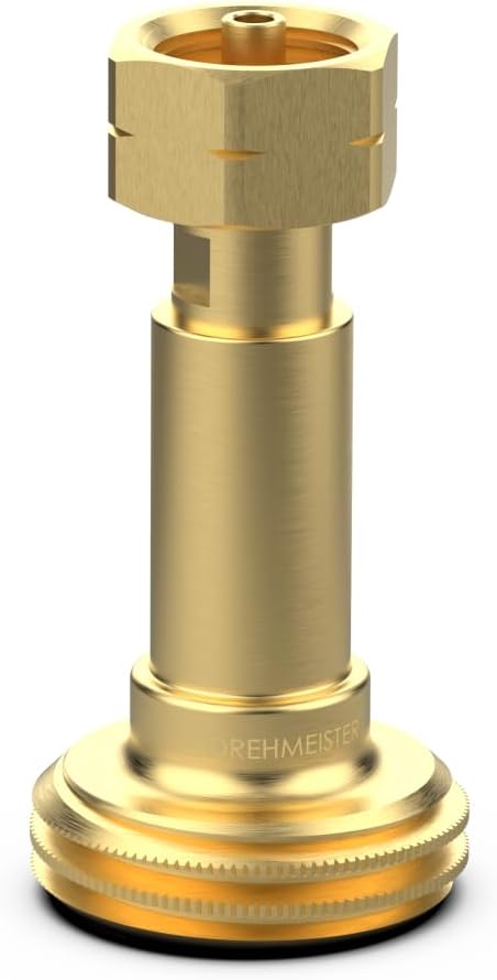 Drehmeister Acme Tankadapter zum Befüllen von Gasflaschen mit W21,8 x 1/14 LH Gewinde (z.B. französi