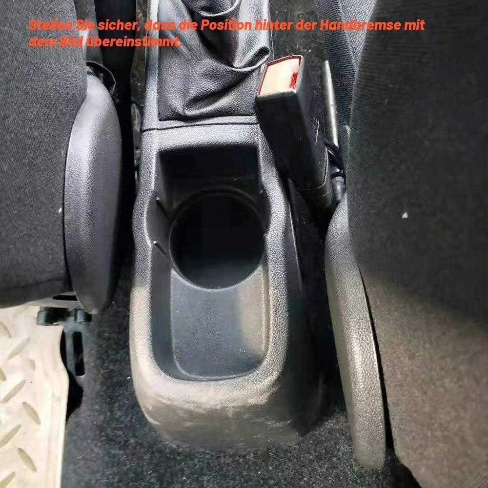 Doppellagige Armlehnenbox für Corsa D 2006-2014 Mittelkonsole Aufbewahrungsbox mit Getränkehalter Ar