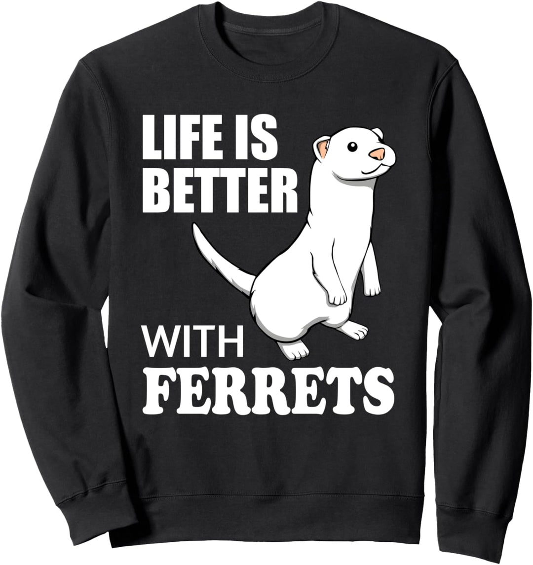 Netter Nager Witziger Spruch Frettchen Fan Sweatshirt