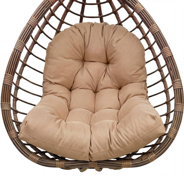 Hängesessel Kissen Ersatzkissen Outdoor: Thick Soft Polyester Sitzkissen 80x120 cm Egg Swing Cushion
