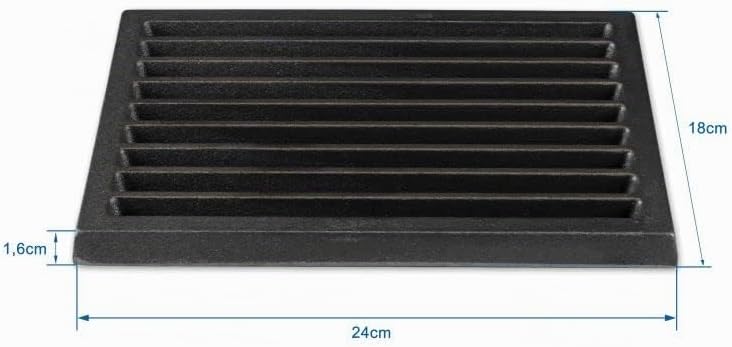 Grillrostprofi Ascherost - Feuerrost - Kohlerost - Kaminrost in Premium-Qualität, Gusseisen, 18 x 24