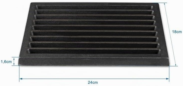 Grillrostprofi Ascherost - Feuerrost - Kohlerost - Kaminrost in Premium-Qualität, Gusseisen, 18 x 24