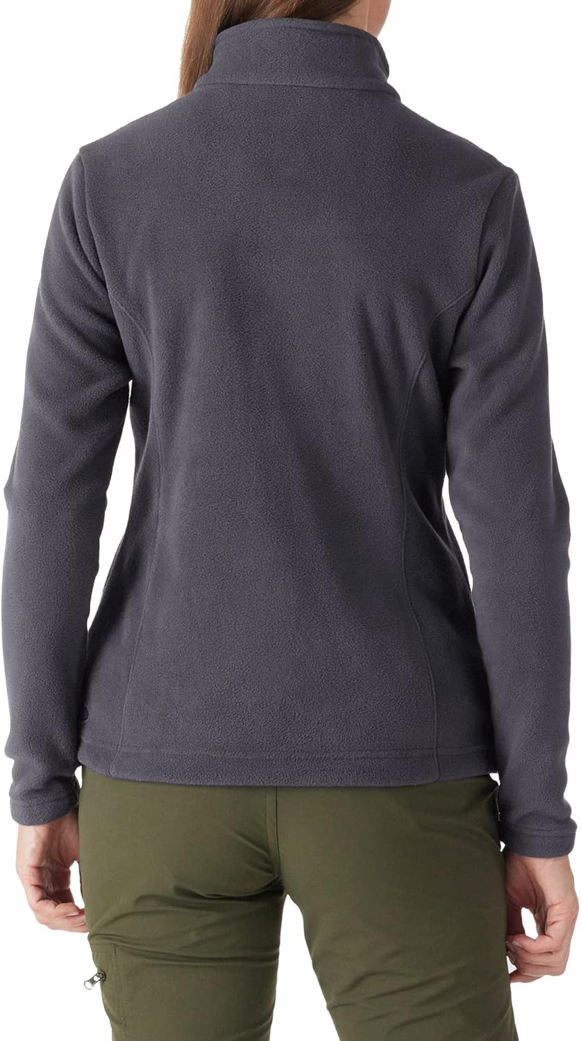 Outdoor Ventures Damen Fleecejacke mit Durchgehendem Reissverschluss Stehkragen Frauen Leichte Fleec