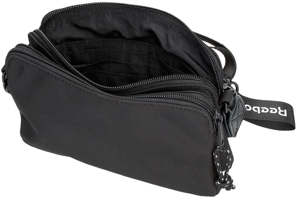 Reebok Damen Elsie Gepäck- Kuriertasche Bandolera Plana Schwarz, Bandolera Plana Schwarz