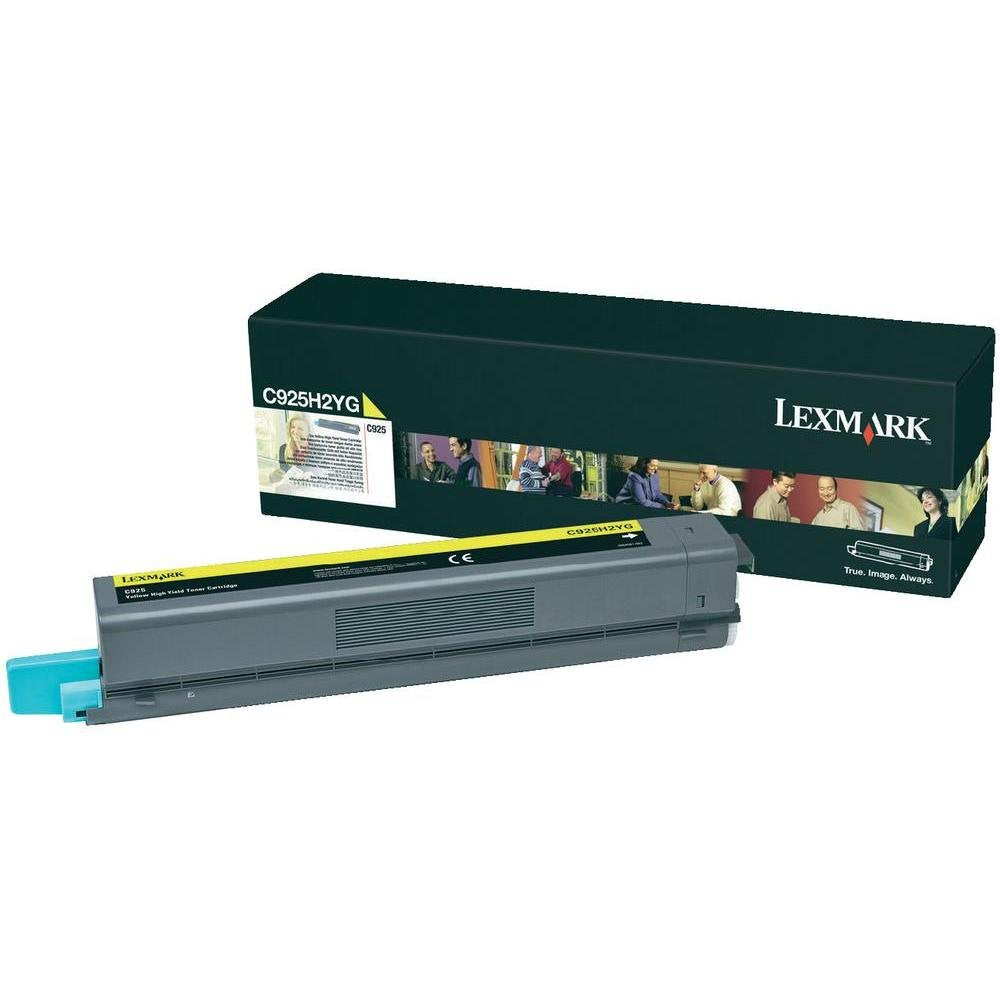 Lexmark C925H2YG C925 Tonerkartusche Höhekapazität 1er-Pack, 7.500 Seiten, gelb, Gelb