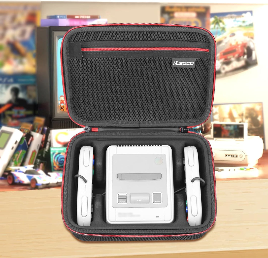 RLSOCO Tragetasche für Nintendo Classic Mini:Super Nintendo Entertainment System/SNES Classic Mini/P