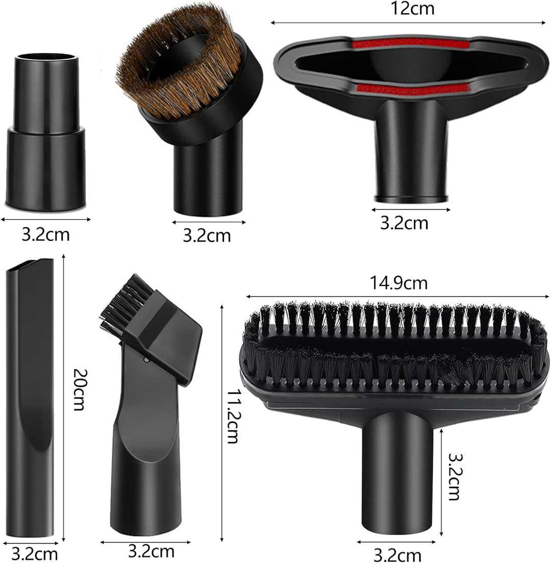 PIWOSGOL7Stk Staubsauger Düsen Set, Universal Staubsauger Aufsätze Vakuum Aufsätze Reinigungs-Set mi