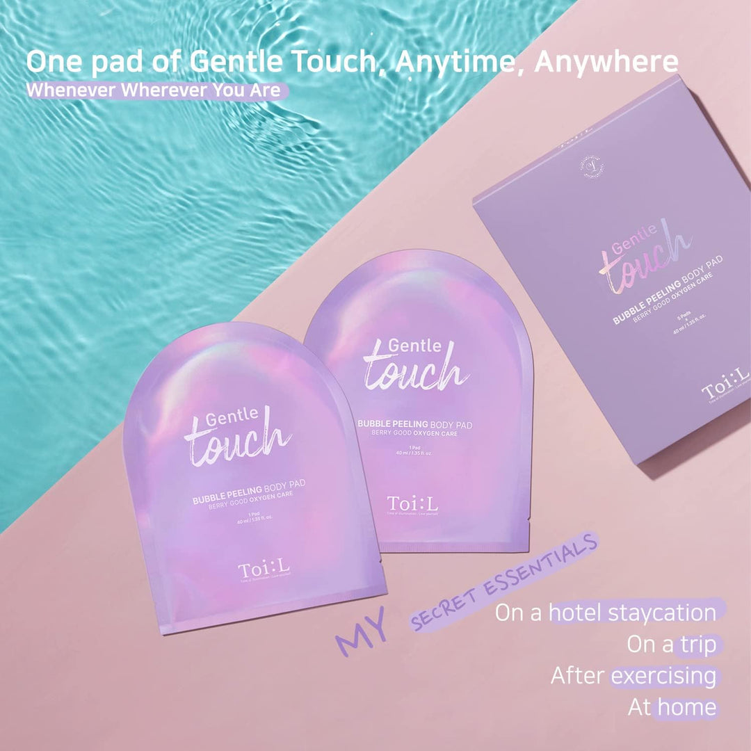 TOI:L Gentle Touch Bubble Peeling-Körperpad, Körperpeeling, Peelinghandschuh für den Körper, Peeling