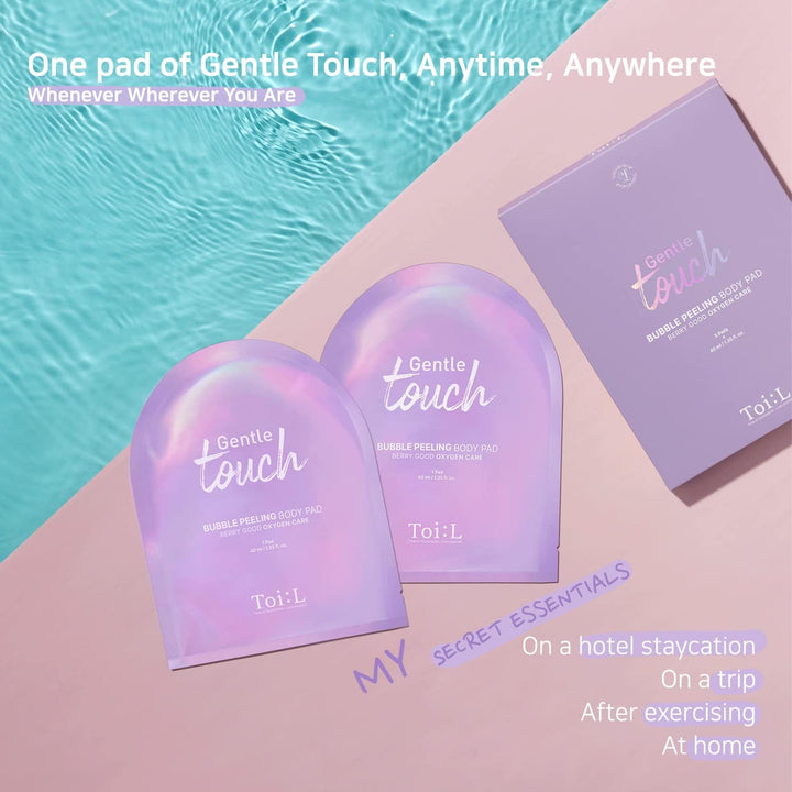 TOI:L Gentle Touch Bubble Peeling-Körperpad, Körperpeeling, Peelinghandschuh für den Körper, Peeling