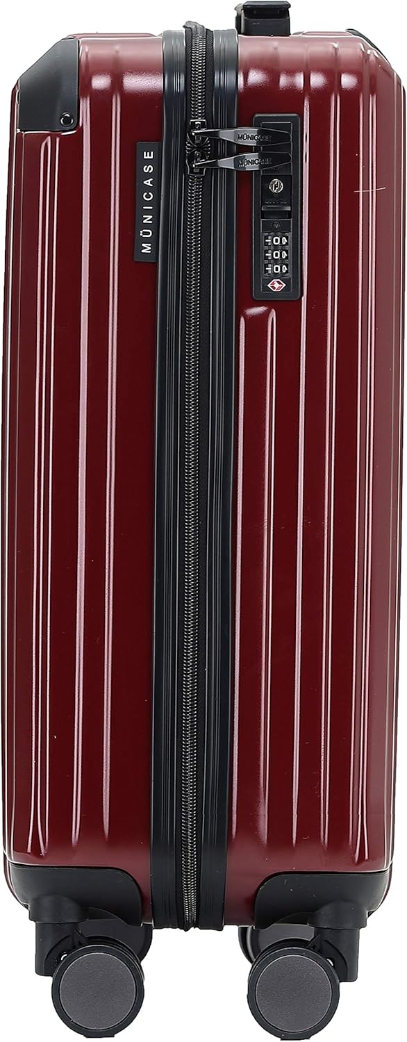 M816 TSA-Schloss Koffer Reisekoffer Trolley Hardschale Boardcase (Weinrot, Kleiner Koffer), Weinrot