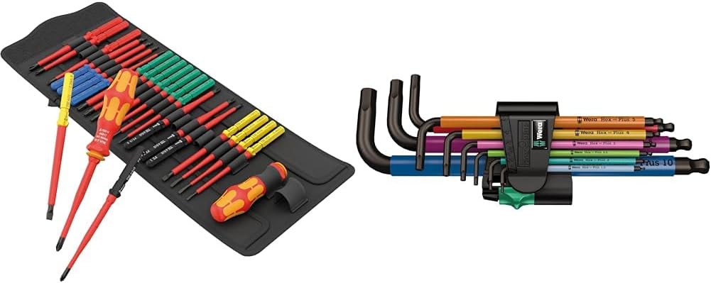 Wera 05006617001 Kraftform Kompakt VDE Big Pack 1, 26-teilig & 950 SPKL/9 SM N Multicolour Winkelsch