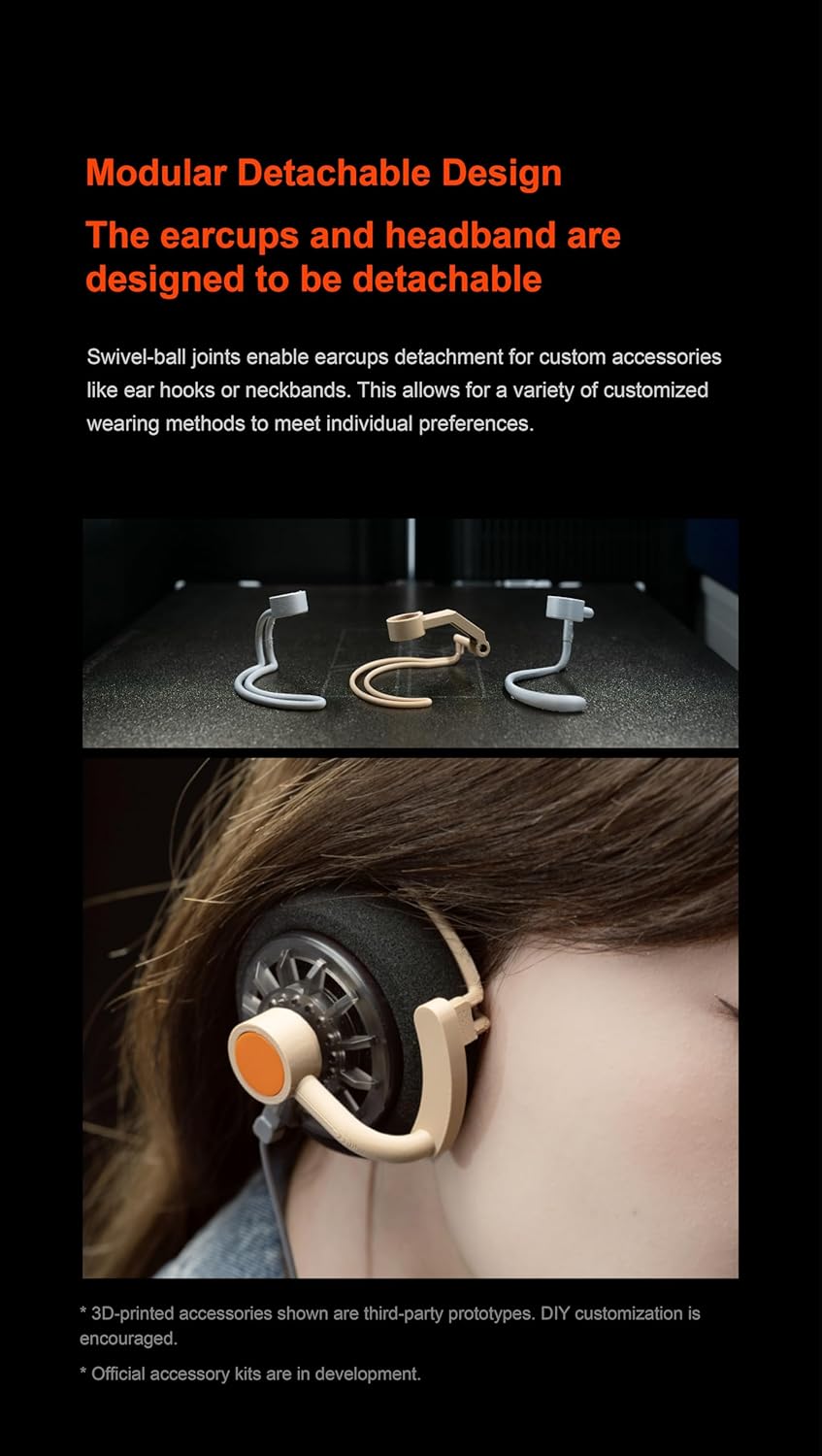 Moondrop Old Fashioned 40-mm-On-Ear-Kopfhörer mit 0,78-mm-2-Pin-Kabel und 3,5-mm-Klinkenstecker