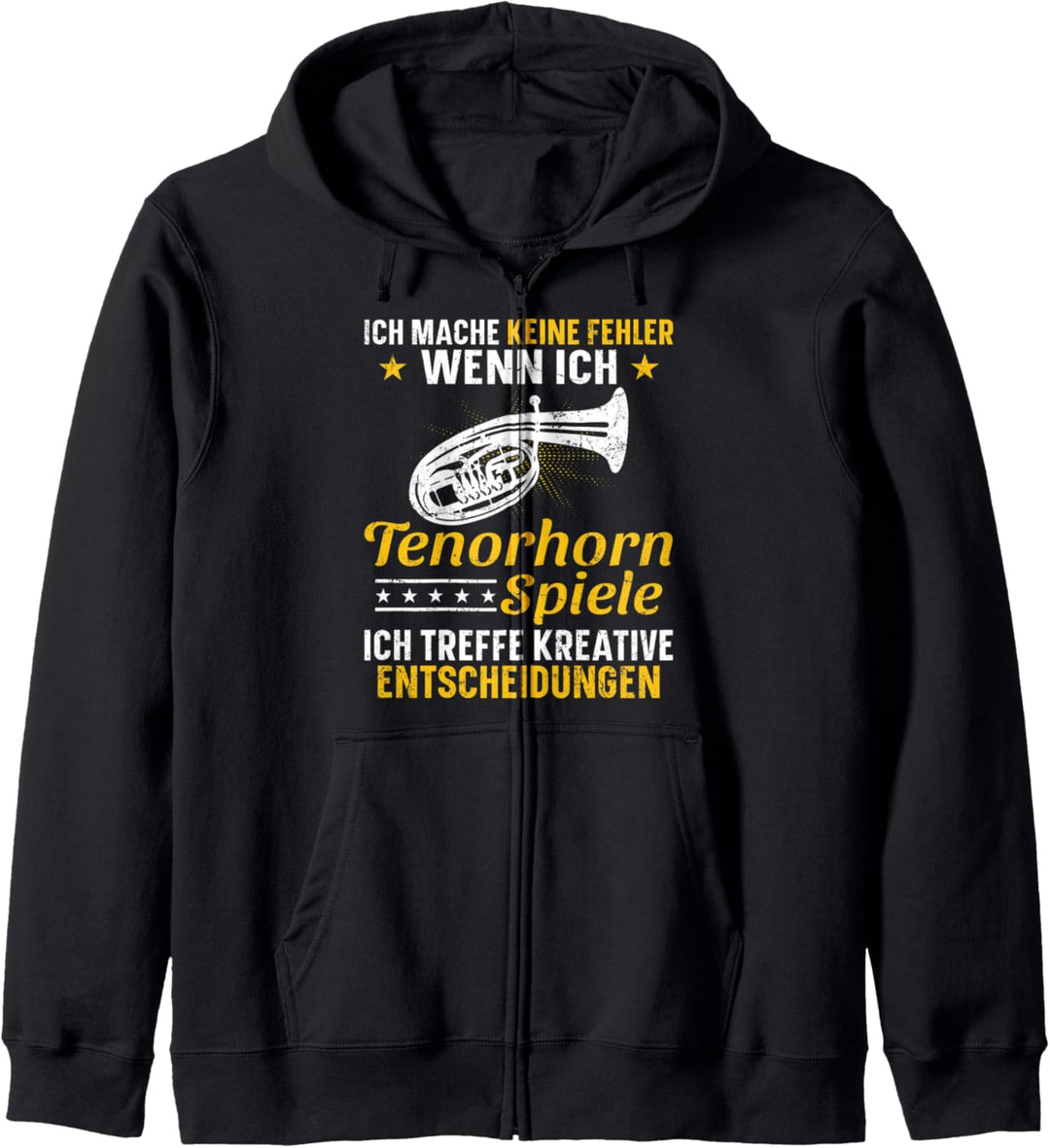 Tenorhorn Tenorhornspieler Musiker Musikschule Verein Kapuzenjacke