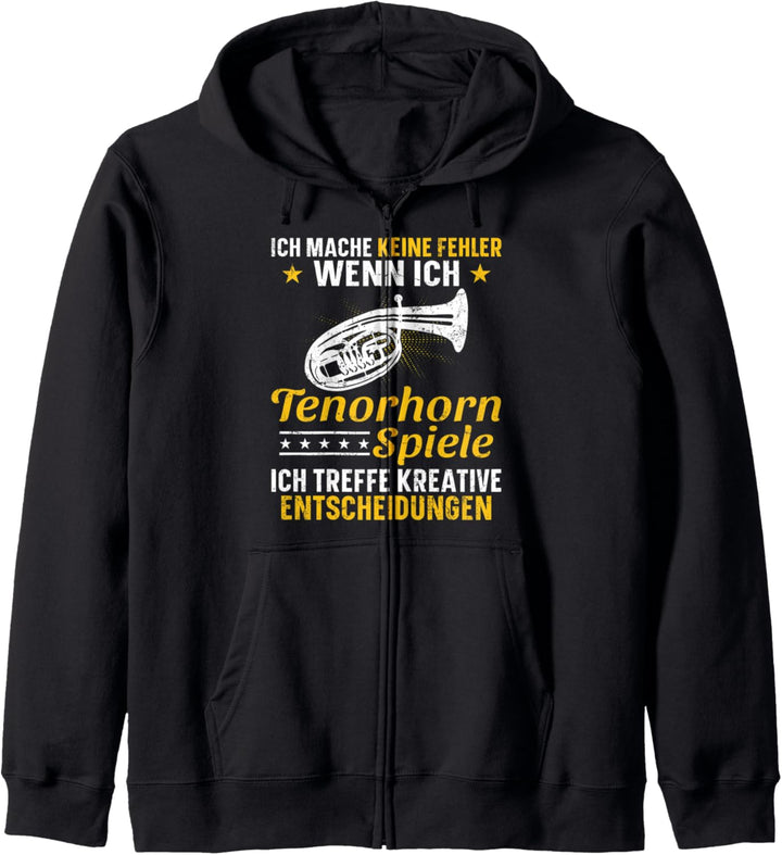 Tenorhorn Tenorhornspieler Musiker Musikschule Verein Kapuzenjacke
