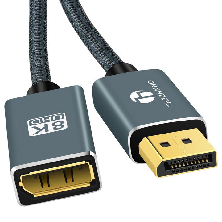 8K DisplayPort Verlängerungskabel 1,5M, DisplayPort 1.4 Stecker auf Buchse Kabel, DP auf DP Verlänge