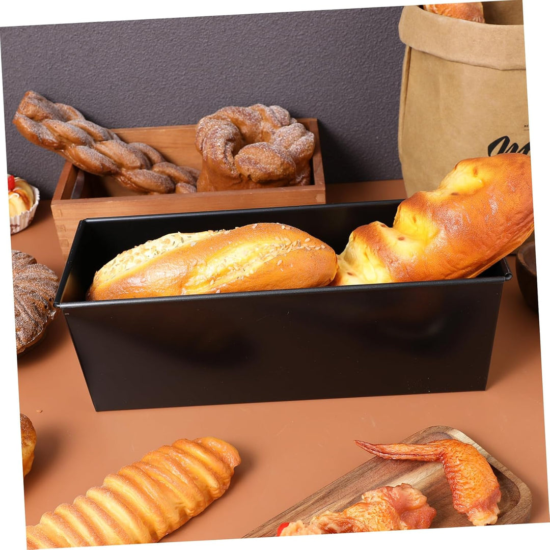 Hemoton Laibpfanne mit Deckel Stahlbrot Backform Kuchen Toast Antihaft-Toastbox zum Backen von Brot