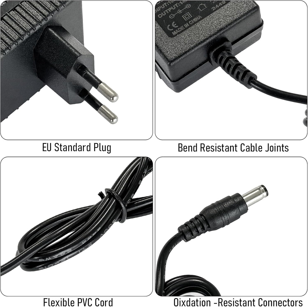 YASCO 12V Lifepo4 Battery Charger, Lithium Eisen Phosphat Batterie Ladegerät14.6V Charger (2A Charge