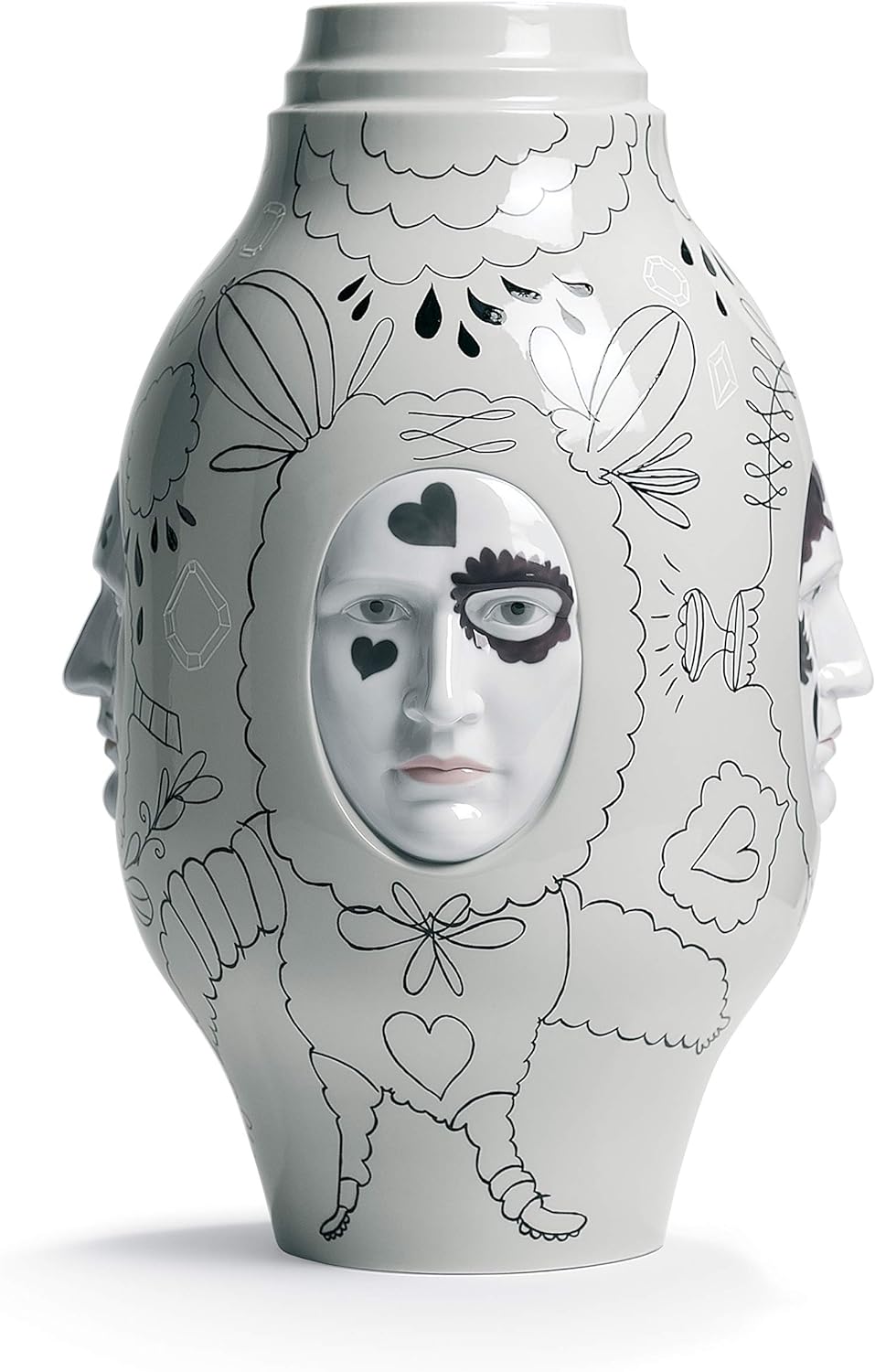 LLADRÓ Conversation Vase Ii. by Jaime Hayon. Vase. Porzellan.