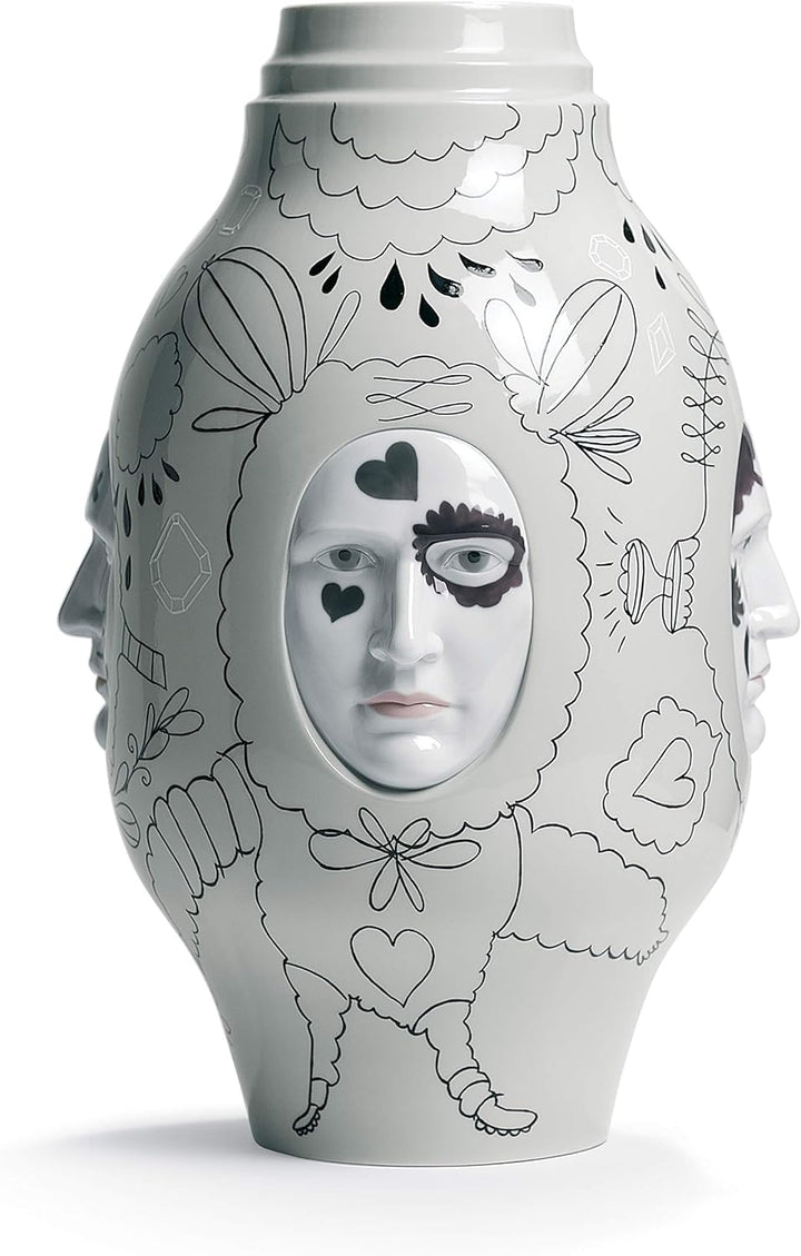 LLADRÓ Conversation Vase Ii. by Jaime Hayon. Vase. Porzellan.
