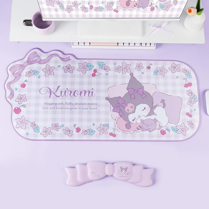 Anime-Mauspad-Handgelenkauflage-Set – rutschfeste Schreibtischunterlage und Memory Foam-Handgelenkau