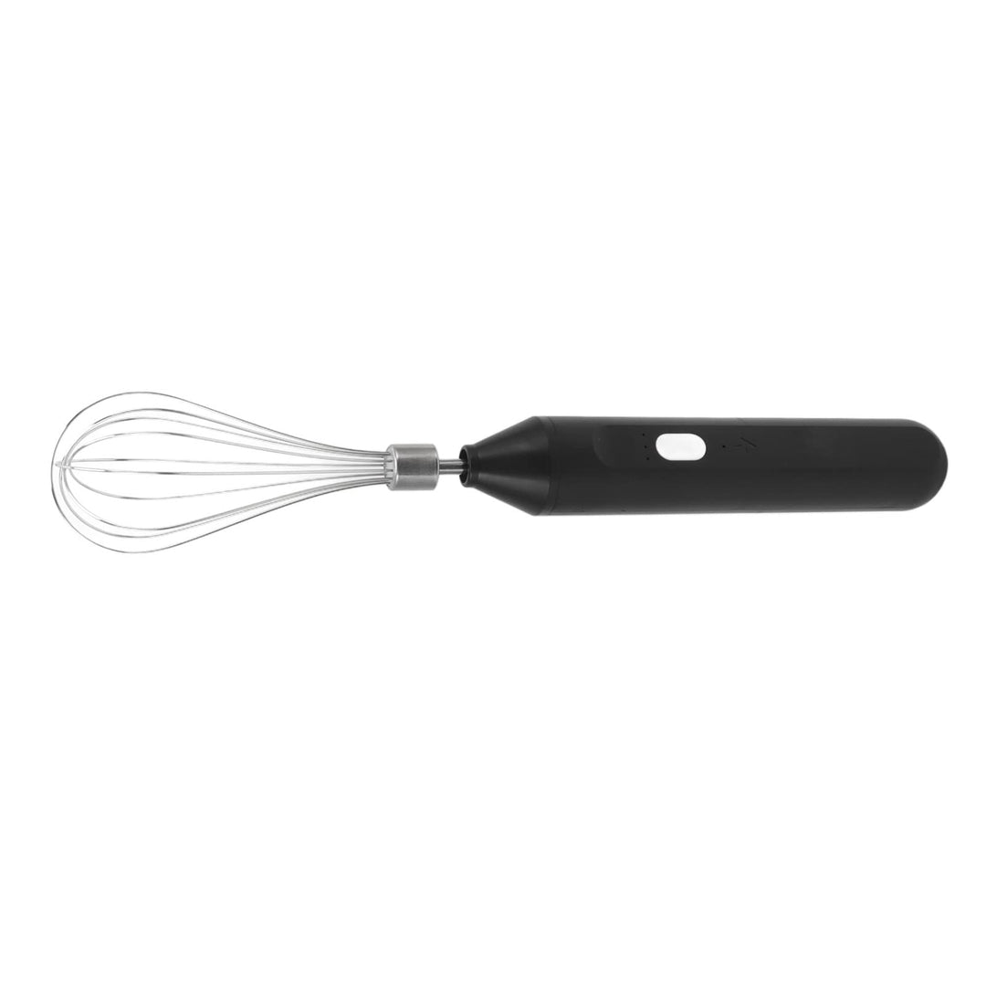 Elektrischer Schneebesen, Kabelloser Handmixer 3 Geschwindigkeiten Zum Backen zu Hause (Schwarz)