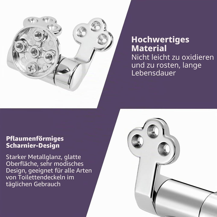 Dadabig WC Sitz Scharnier Zink Legierung, Toilettendeckel Scharniere Scharnier für Toilettensitz mit