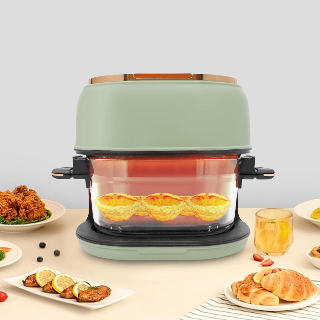 Heissluftfritteuse Mit Sichtfenster Und Touchscreen, 1350W, 4L Kapazität, Temperatur 80-190°C, Aus G