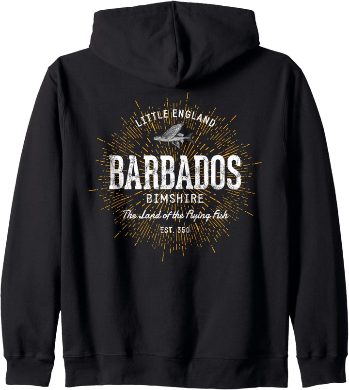 Retro Vintage Stil Barbados Kapuzenjacke