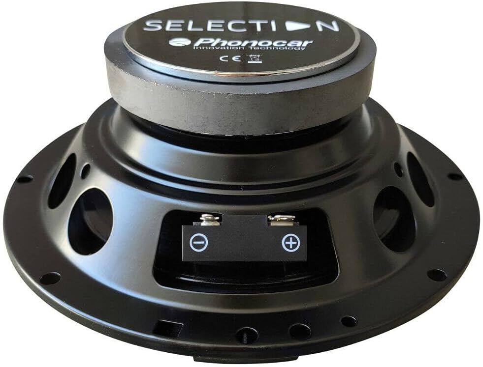 2 PHONOCAR SELECTION 02086 woofer tieftöner 16,50 cm 165 mm 6,5" Durchmesser 70 watt rms 180 watt ma