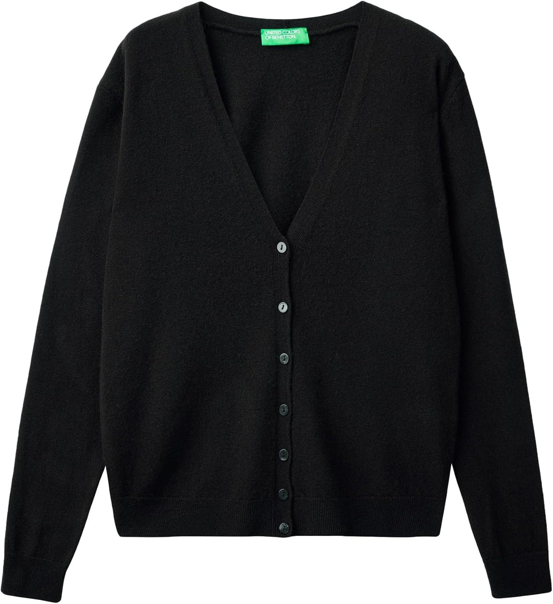 United Colors of Benetton Damen Cardigan M/L 1002d6879 Strickjacke M Schwarz, M Schwarz