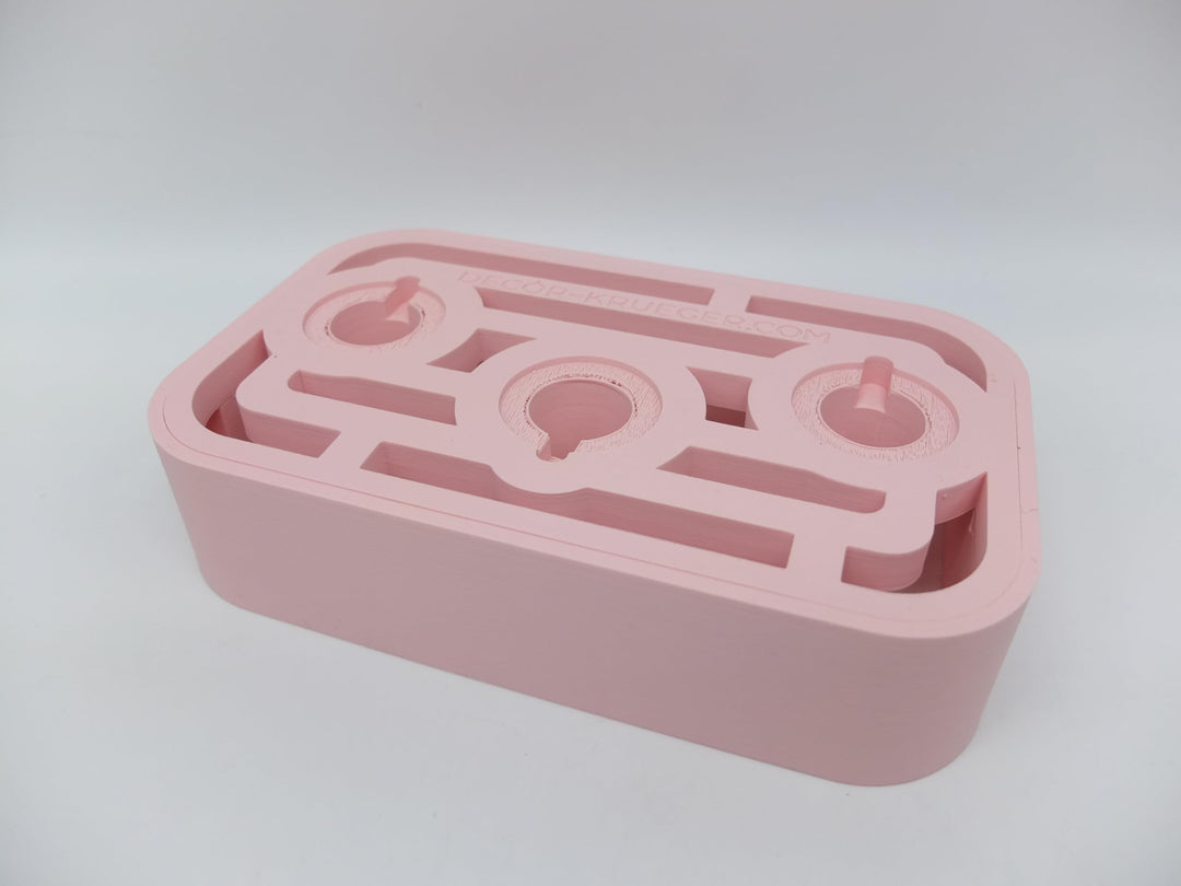 Halter Aufsteller für KitchenAid Nudelvorsatz Pasta für 3 Aufsätze Art Deco Sti (Pastel Pink), Paste