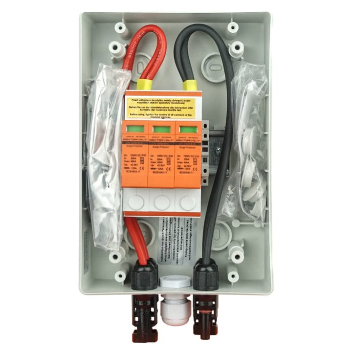 Solar Anschlusskasten PV DC 1000V 1x T1 T2 1-String 4mm Connector Solarsteckverbinder Photovoltaik P