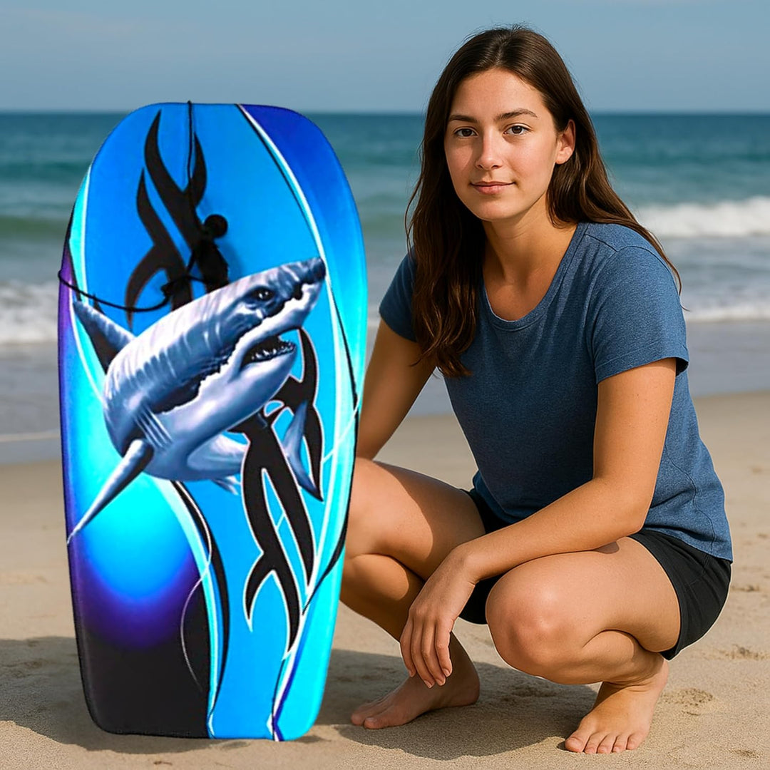 BEST SPORTING Bodyboard Kinder – Leichtes Surfbrett für Strand, Meer & Schwimmbad | 92 x 46 x 5 cm |