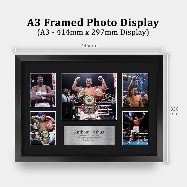 HWC Trading FR A3 Anthony Joshua Boxing Geschenke Gedrucktes Signiertes Autogrammbild Für Boxer-Erin