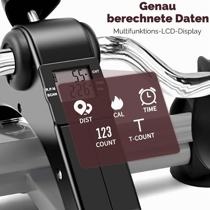 Techfit Pedal-Ausbilder, Mini-Heimtrainer für Heim und Büro, leichte Trainingsmaschine für Arme und