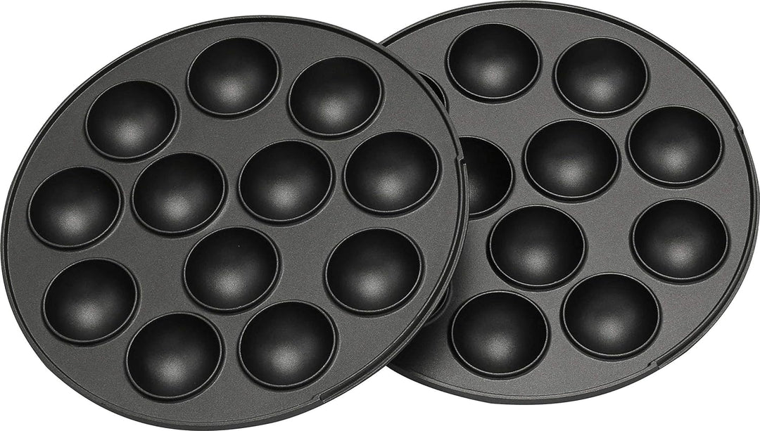Melissa 16250072 3in1 Donut Muffin und Popcake-Maker 3 auswechselbare Backplatten, Rot Metallic