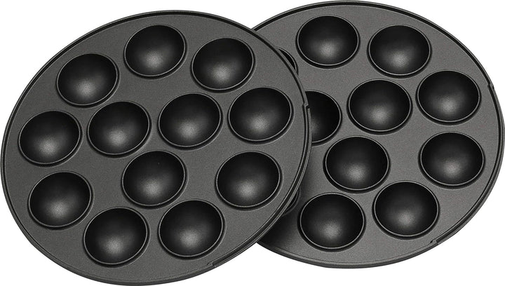 Melissa 16250072 3in1 Donut Muffin und Popcake-Maker 3 auswechselbare Backplatten, Rot Metallic